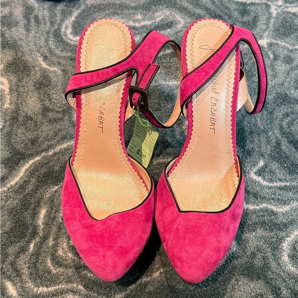 Jean Michel Cazabat Fuchsia Suede Pump